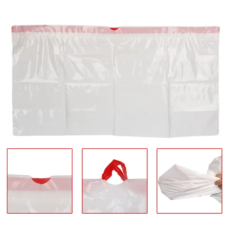 Automatic closing cat litter bag disposable thickened portable cat litter box pet toilet garbage bag wholesale
