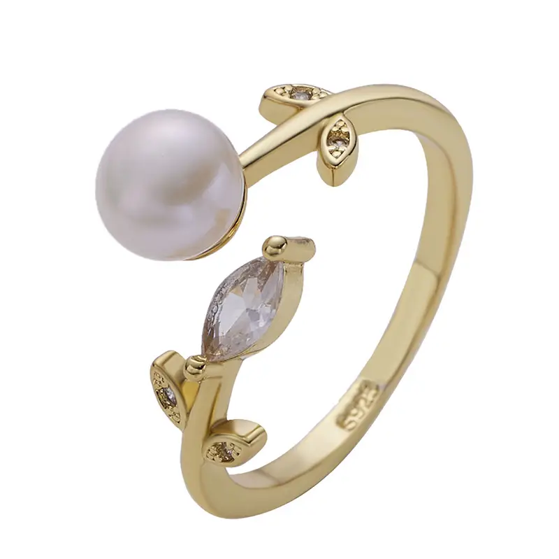 Women's Adjustable Freshwater Pearl Bracelet with Zircon - Image 5