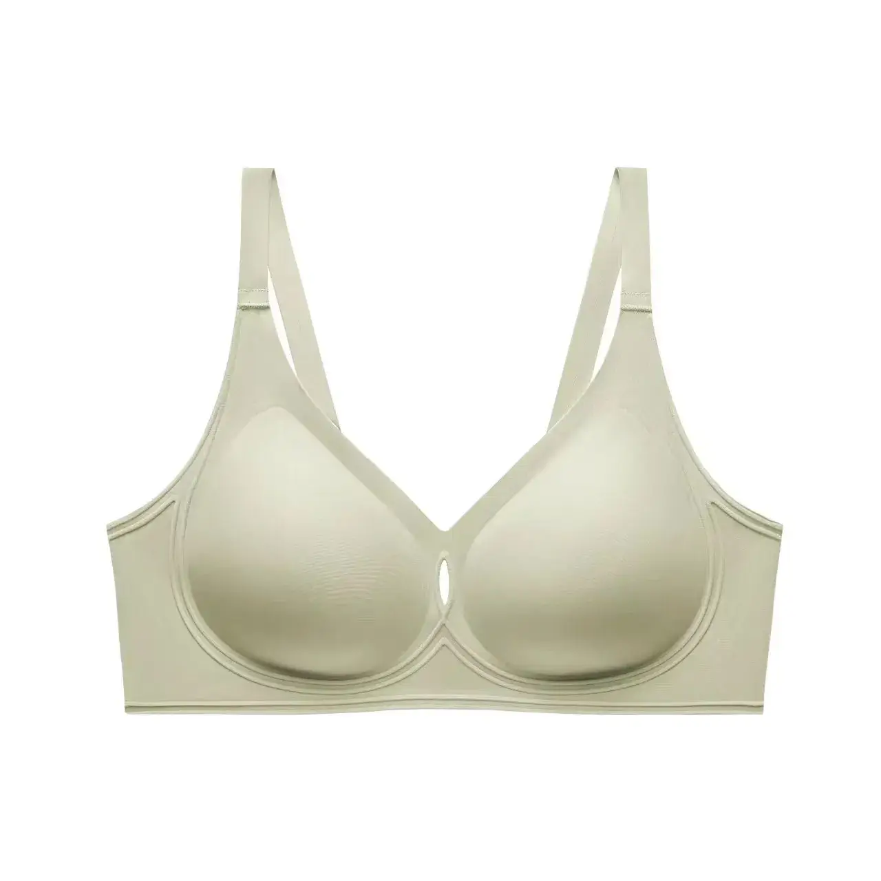 3D Smile Soft Support Flocking Jelly Women's Bra