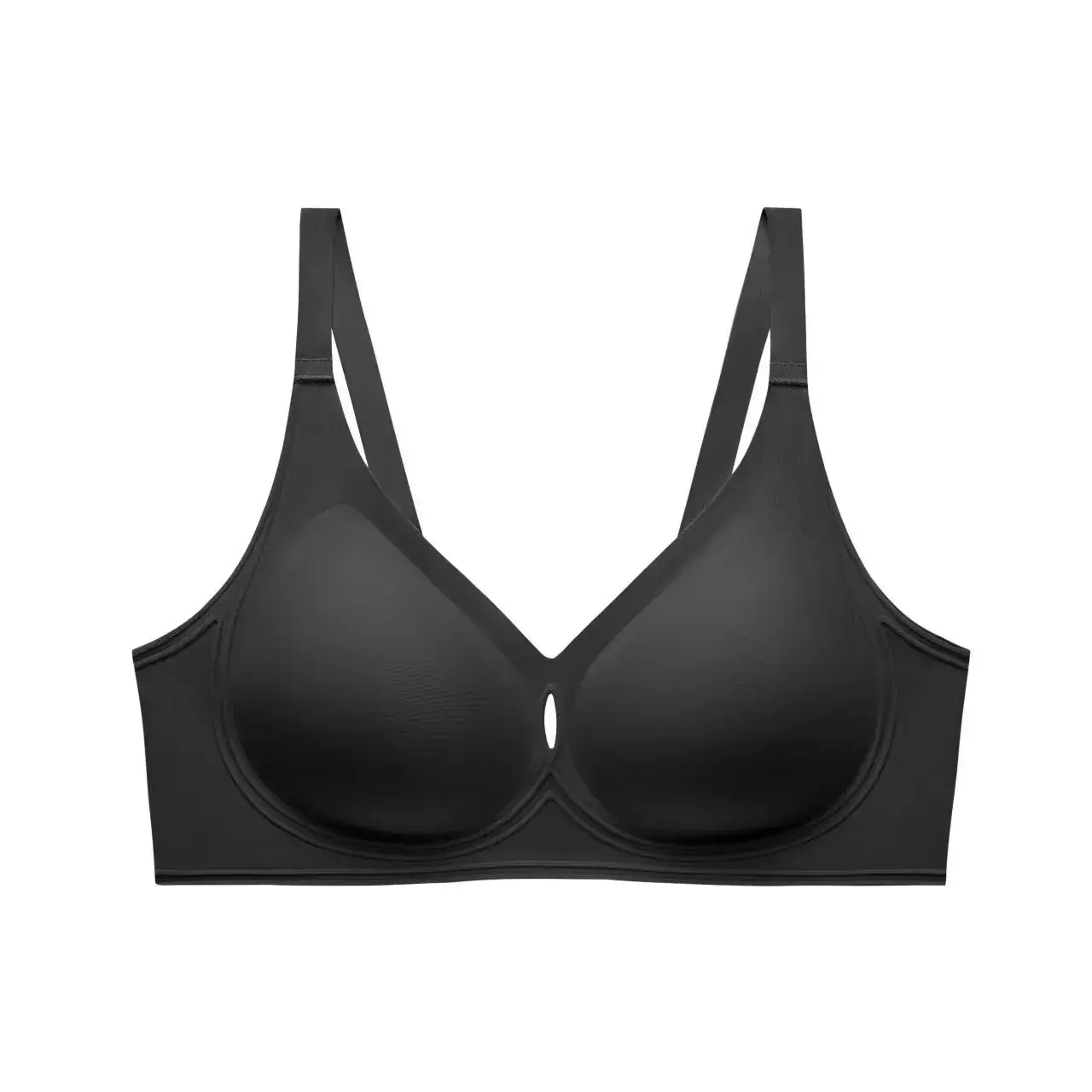 3D Smile Soft Support Flocking Jelly Women's Bra