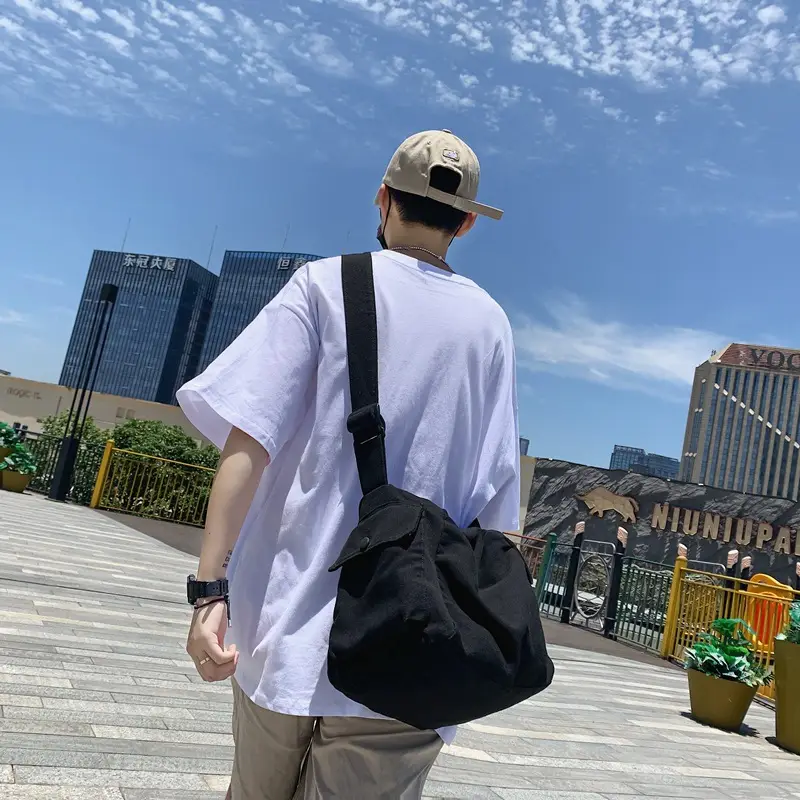 2023 Summer Green Sail Cloth Shoulder Bag - Image 6