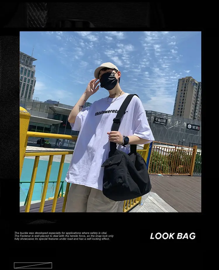 2023 Summer Green Sail Cloth Shoulder Bag â feature 1