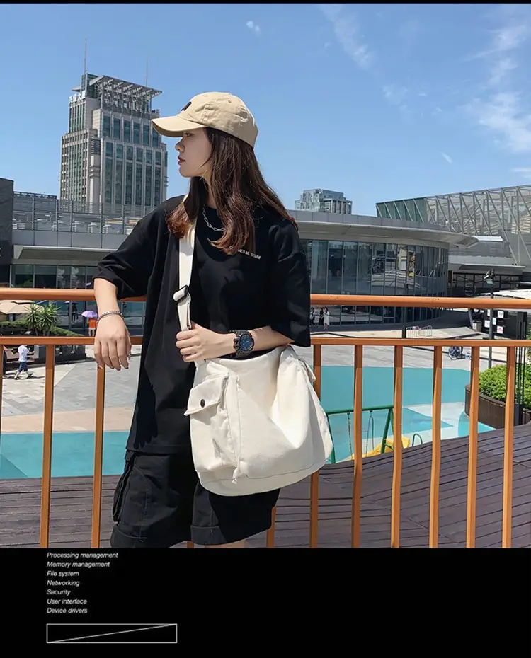 2023 Summer Green Sail Cloth Shoulder Bag â feature 3