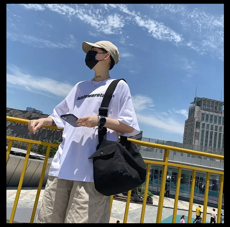 2023 Summer Green Sail Cloth Shoulder Bag â feature 7