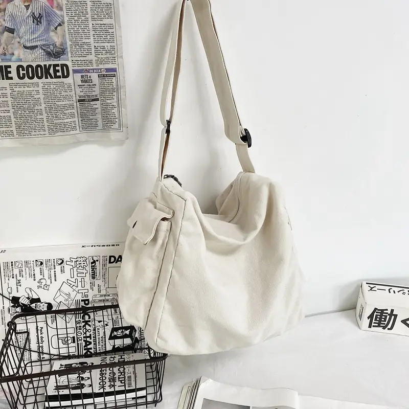 2023 Summer Green Sail Cloth Shoulder Bag - Image 2