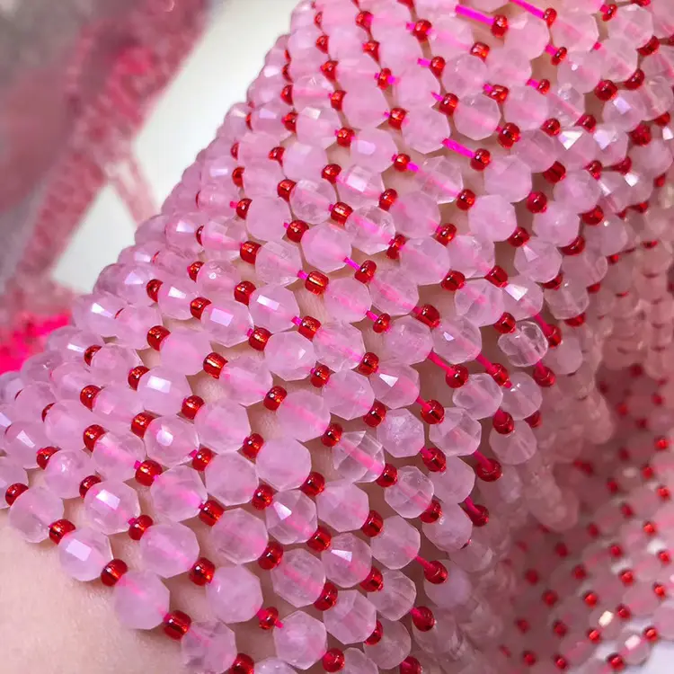 Pink Crystal Beads for DIY Jewelry Accessories - Image 4