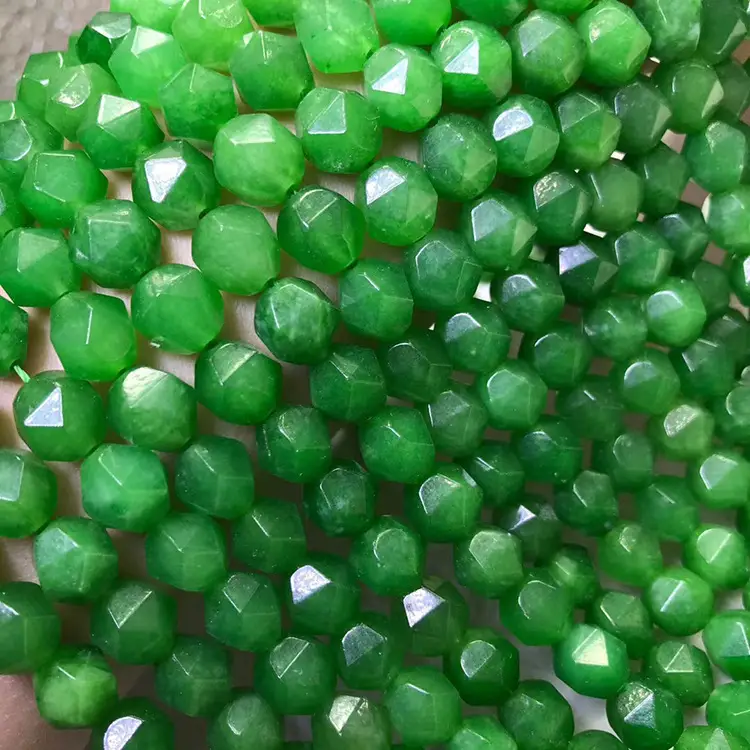 Taiwan Jasper Green Chalcedony Round Beads - Image 3