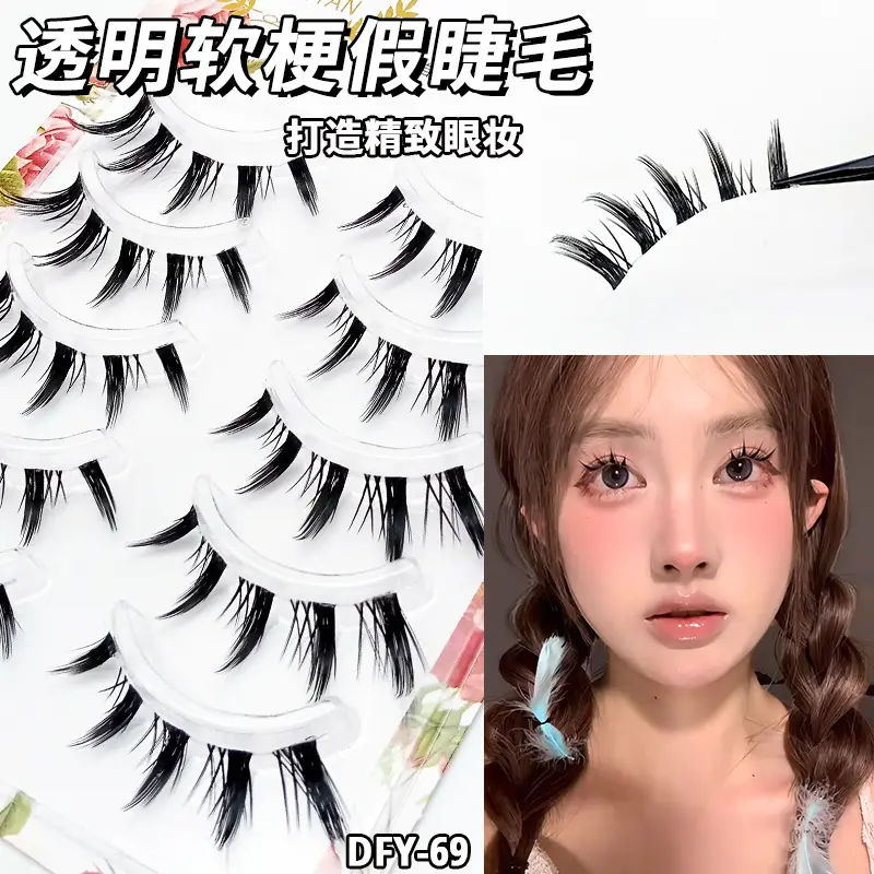 Ultra Fine Transparent False Eyelashes for Natural Look - Image 69