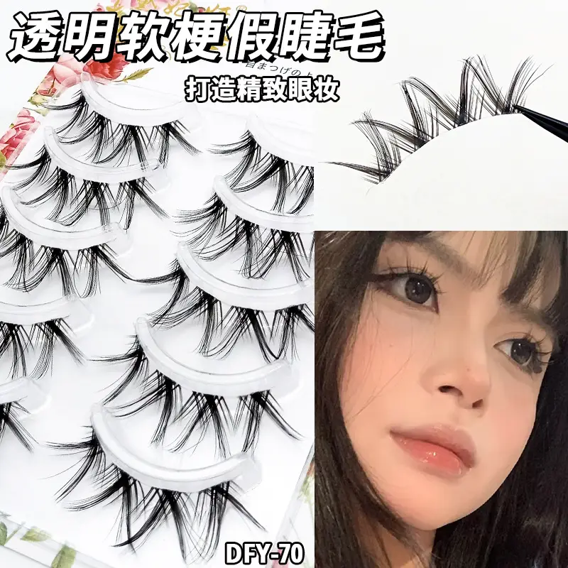 Ultra Fine Transparent False Eyelashes for Natural Look - Image 70