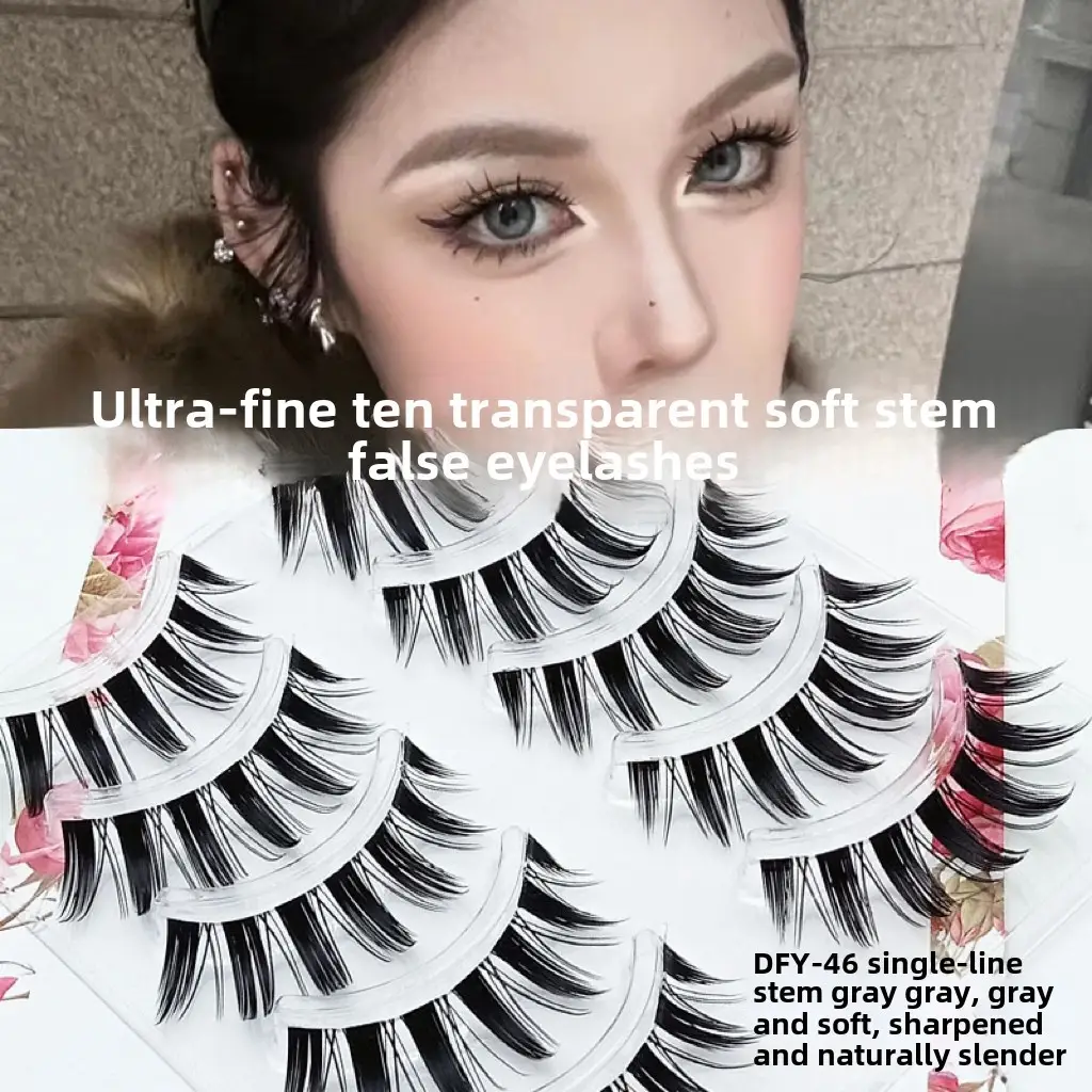 Ultra Fine Transparent False Eyelashes for Natural Look - Image 46