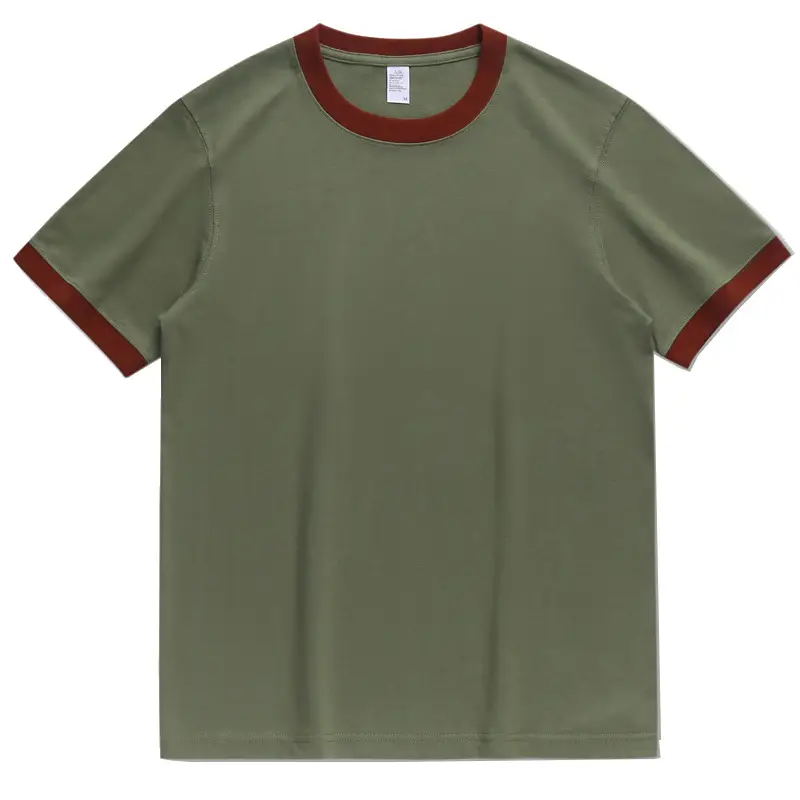 Men's 270g Retro Cotton T-Shirt Yellow Brown - Image 16