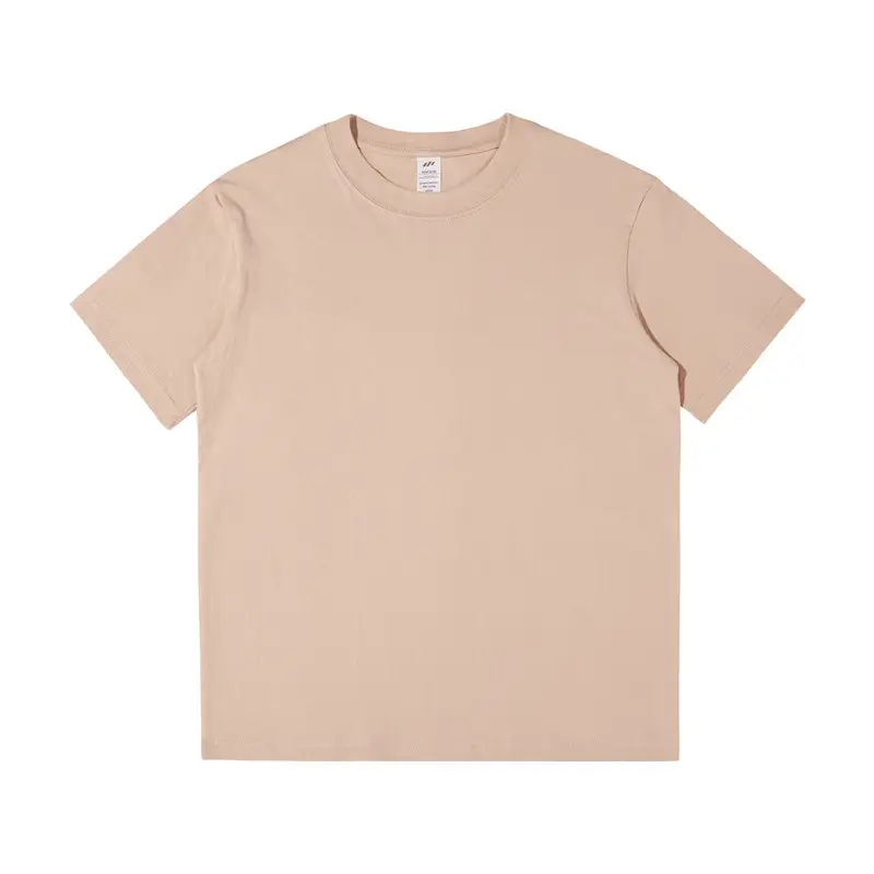 Men White Cotton T-Shirt 230g Summer Casual - Image 30