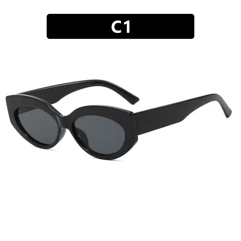 C9 Black Cat-Eye Sunglasses with Gradient Shades