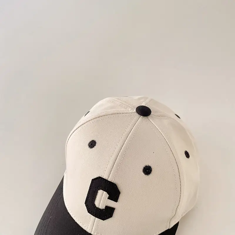 Korean Boys C Letter Cap Spring Autumn Travel Sun Hat — feature 10