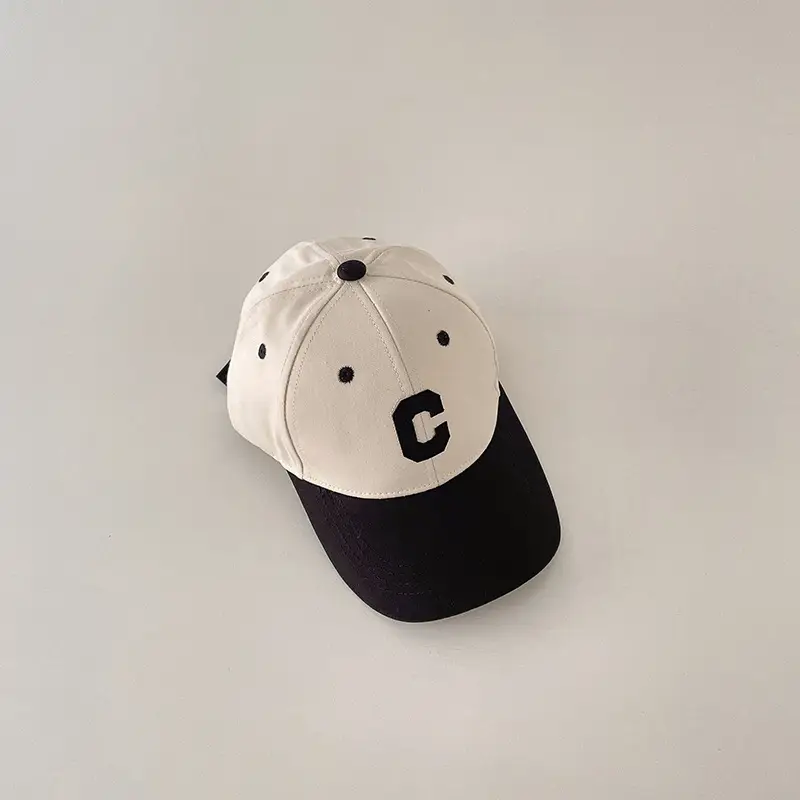 Korean Boys C Letter Cap Spring Autumn Travel Sun Hat — feature 13