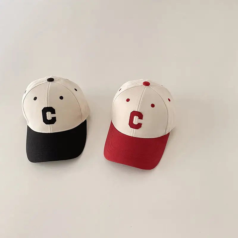 Korean Boys C Letter Cap Spring Autumn Travel Sun Hat — feature 7