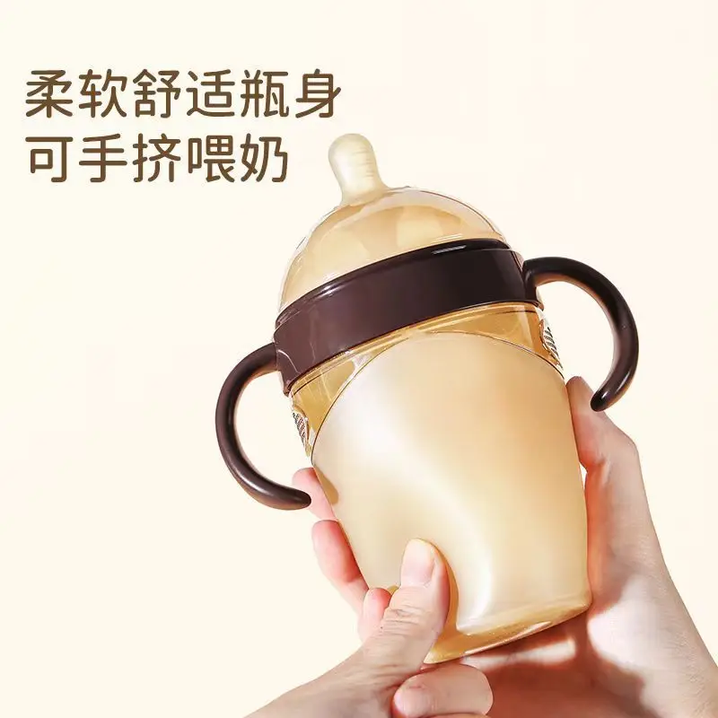 Shixi Same Model 7.2cm Silicone Baby Bottle Anti-Colic Weaning Bottle with Gravity Ball for Mimicking Breast Milk Nipple