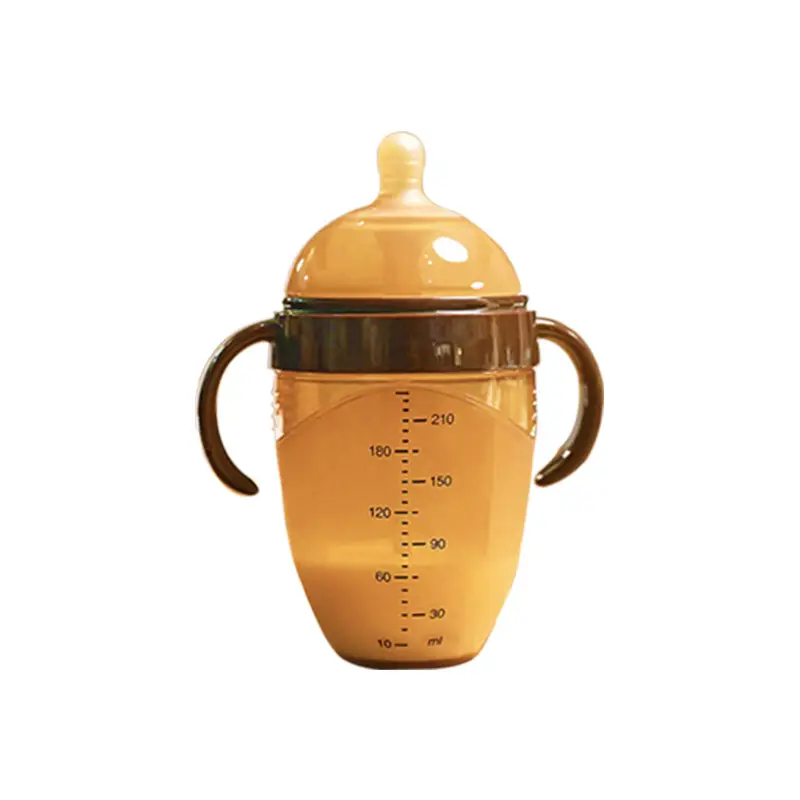 Shixi Same Model 7.2cm Silicone Baby Bottle Anti-Colic Weaning Bottle with Gravity Ball for Mimicking Breast Milk Nipple