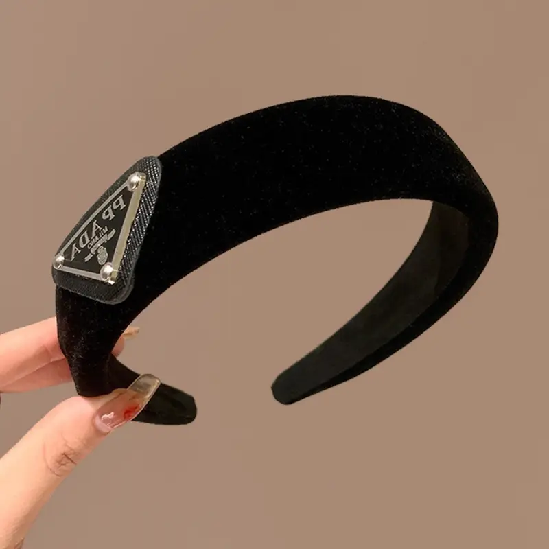 2445-2-Black Triangle Headband