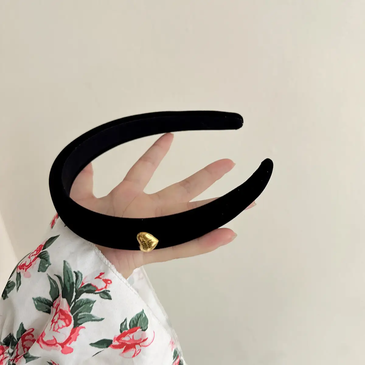 3458-1-Gold-Love Letter Headband 2cm