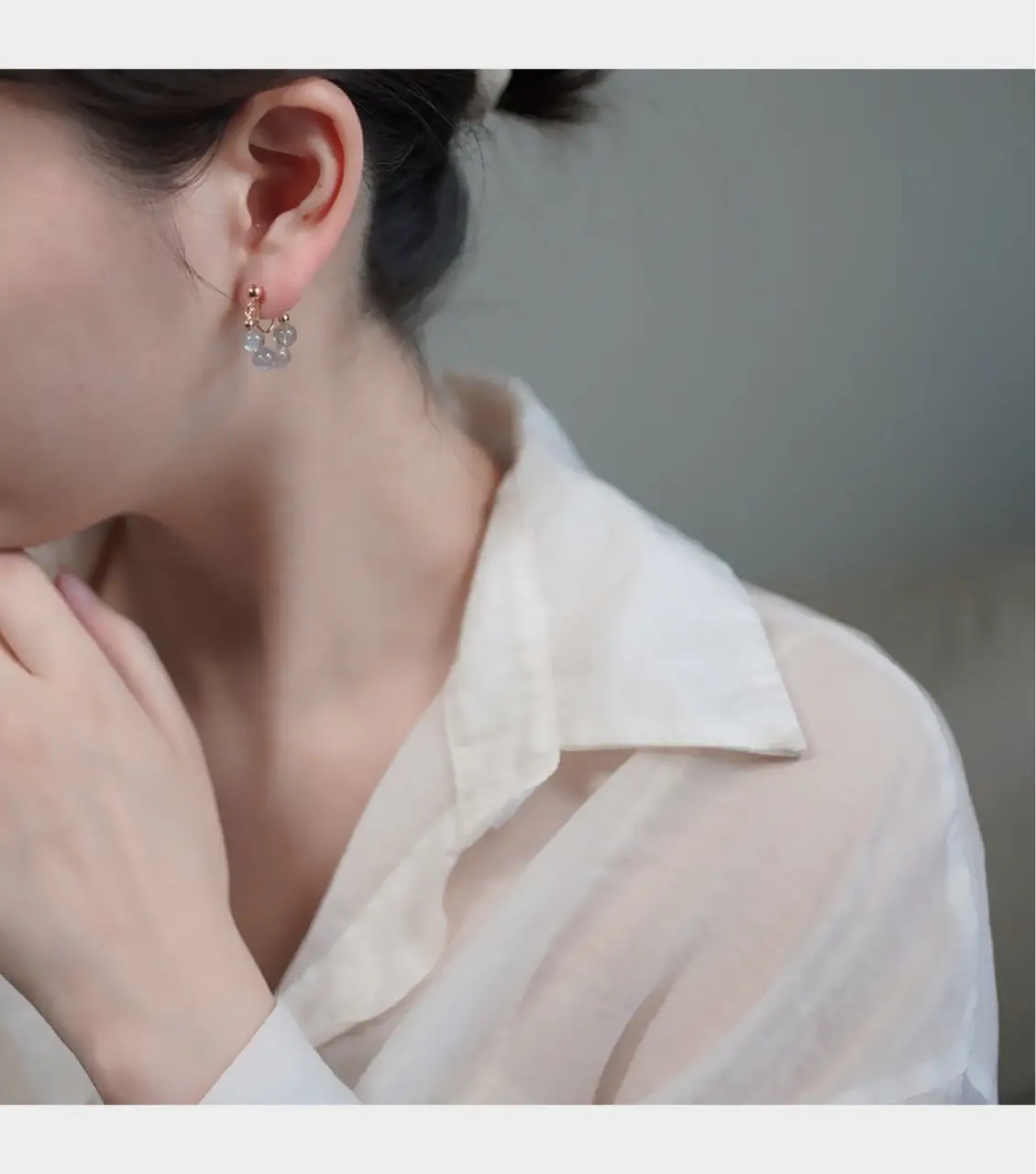 Moonstone Ice Crystal Earrings for Women — feature 8