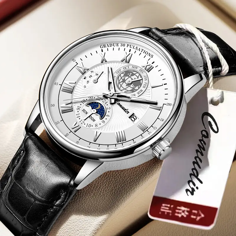 Men's Swiss Quartz Watch with Suncap Design - Image 5