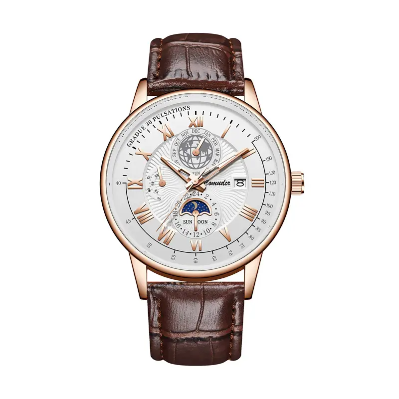 Men's Swiss Quartz Watch with Suncap Design - Image 6