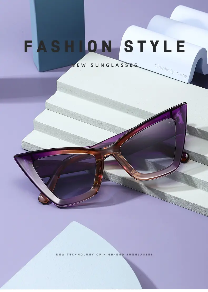 Cat-Eye Sunglasses for Men Anti-UV Face Show — feature 3