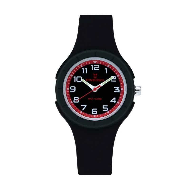 Pindao White Silicone Student Exam Watch - Image 3