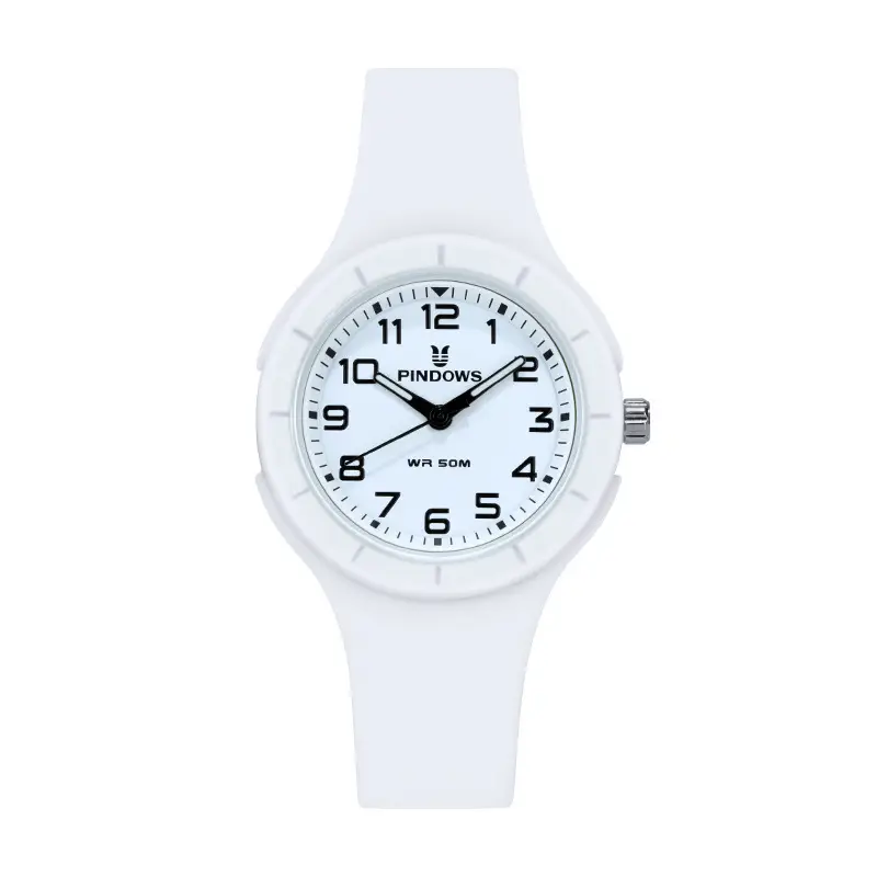 Pindao White Silicone Student Exam Watch - Image 5