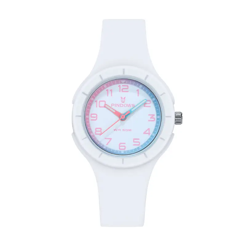 Pindao White Silicone Student Exam Watch - Image 6