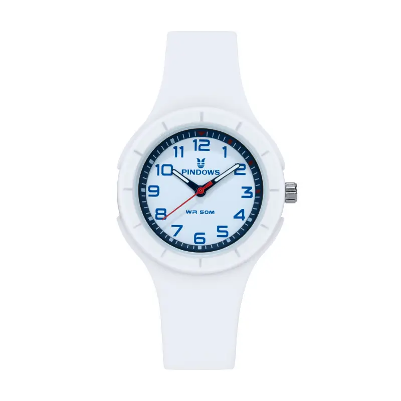 Pindao White Silicone Student Exam Watch - Image 8