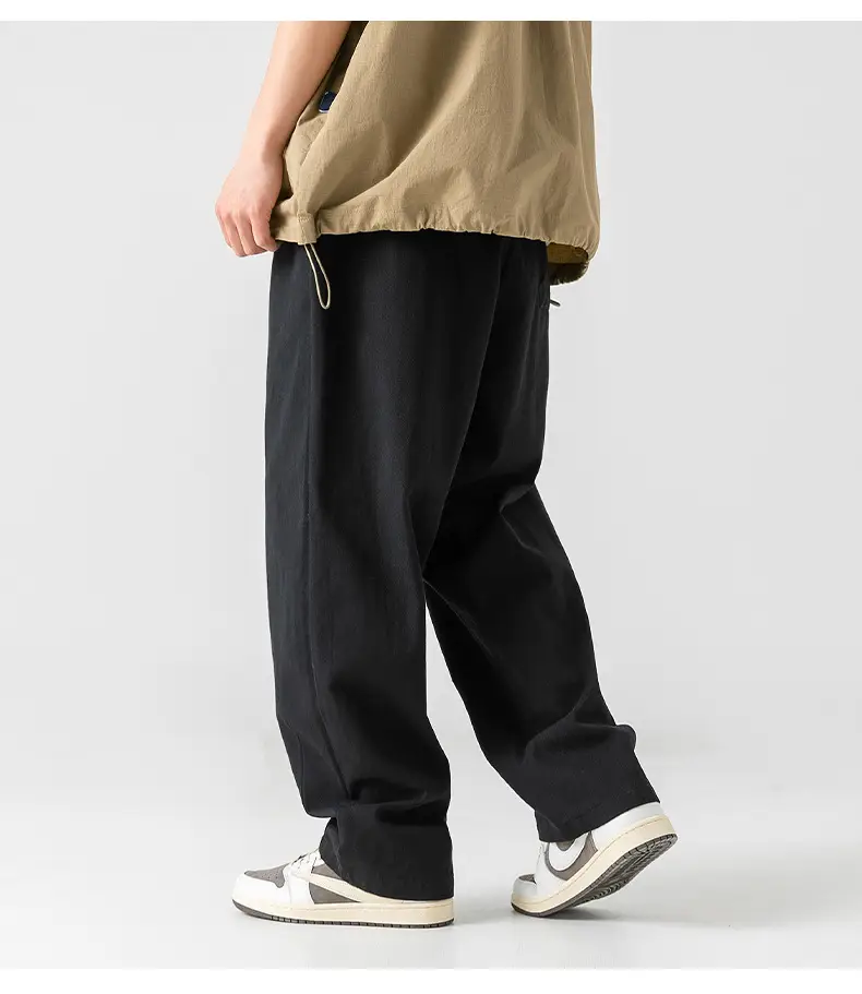 Men Fleece Lined Drapey Brown Pants 2025 — feature 17