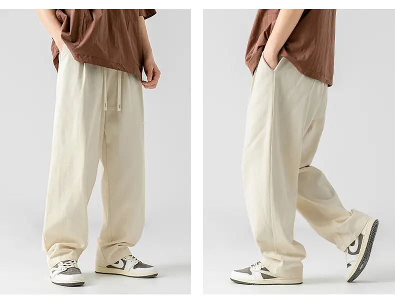 Men Fleece Lined Drapey Brown Pants 2025 — feature 21