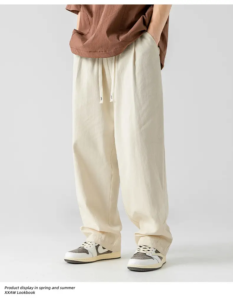 Men Fleece Lined Drapey Brown Pants 2025 — feature 22