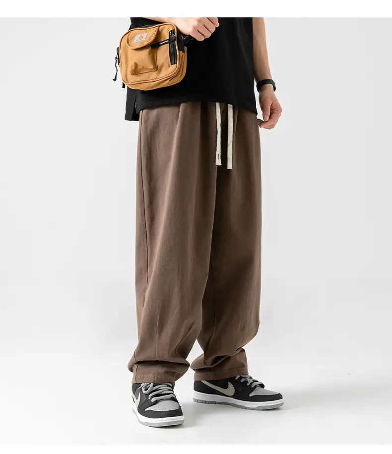 Men Fleece Lined Drapey Brown Pants 2025 — feature 28