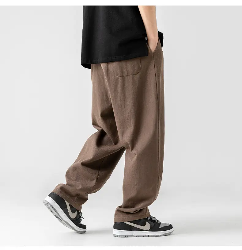 Men Fleece Lined Drapey Brown Pants 2025 — feature 29