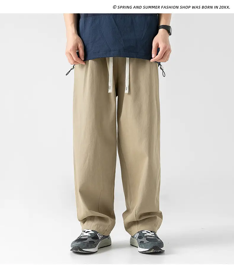 Men Fleece Lined Drapey Brown Pants 2025 — feature 32