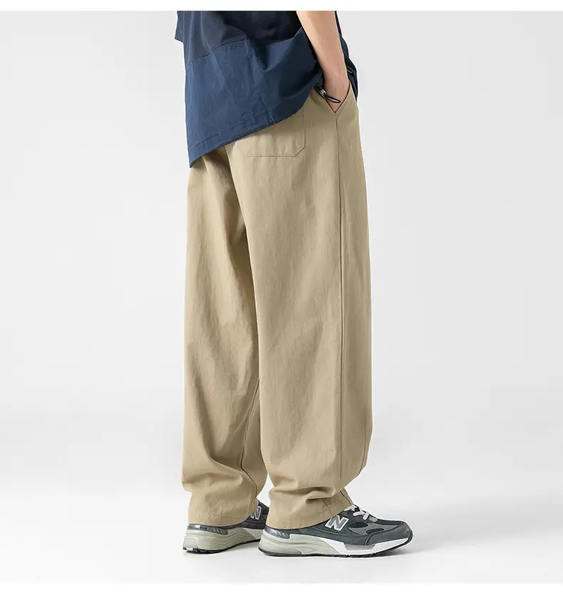 Men Fleece Lined Drapey Brown Pants 2025 — feature 33