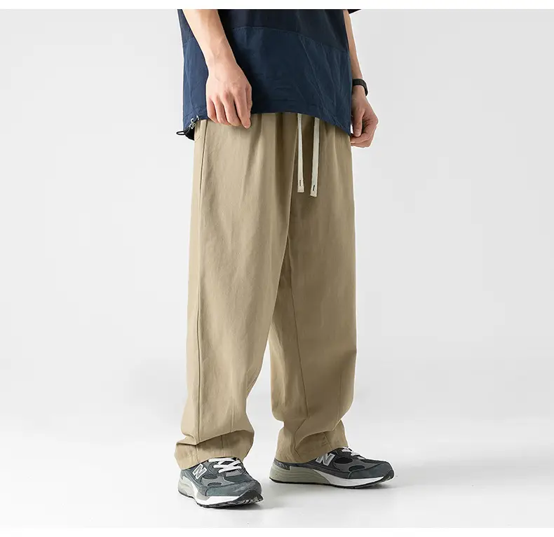 Men Fleece Lined Drapey Brown Pants 2025 — feature 34