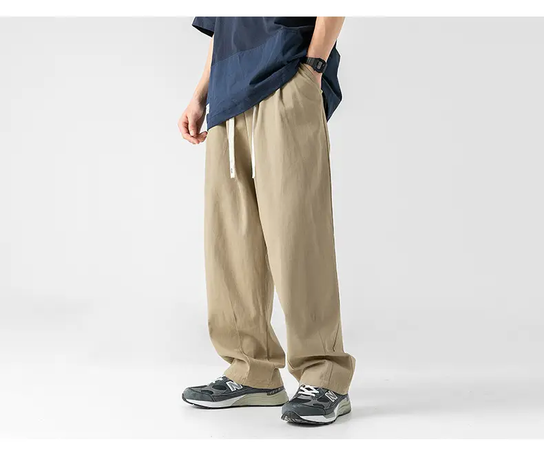 Men Fleece Lined Drapey Brown Pants 2025 — feature 36