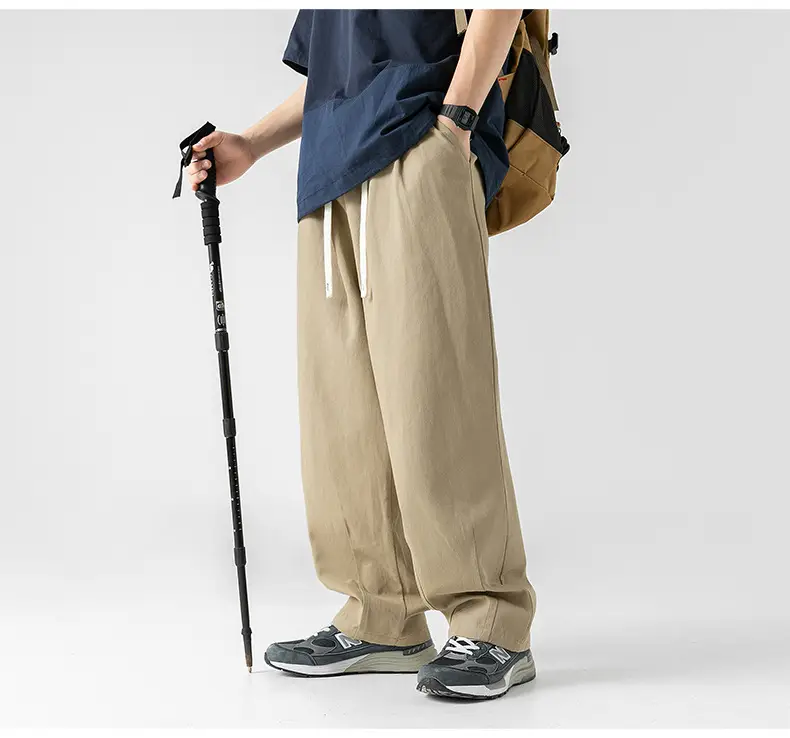 Men Fleece Lined Drapey Brown Pants 2025 — feature 37