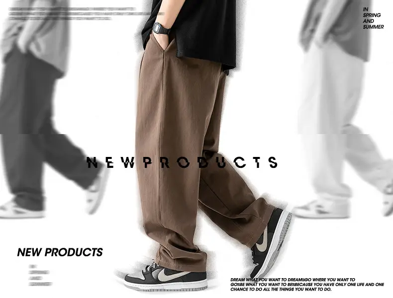 Men Fleece Lined Drapey Brown Pants 2025 — feature 4