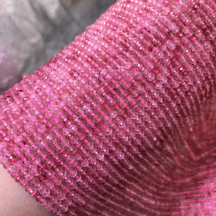 Strawberry Crystal Diamond Beads Semi-Finished - Image 2