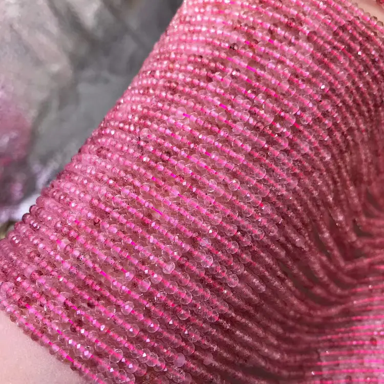 Strawberry Crystal Diamond Beads Semi-Finished - Image 3