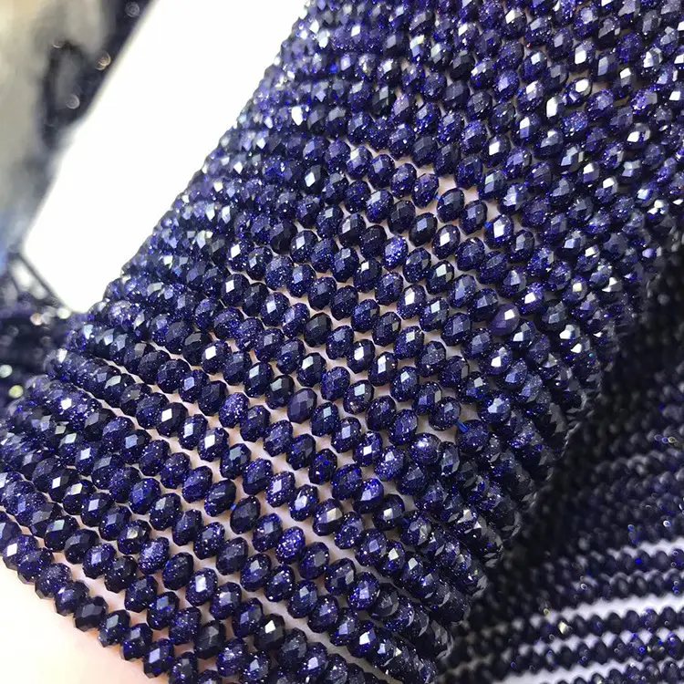 Starry Sky Blue Crystal Beaded Bracelet for Women - Image 2