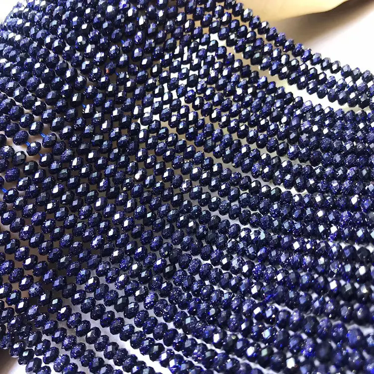 Starry Sky Blue Crystal Beaded Bracelet for Women - Image 5