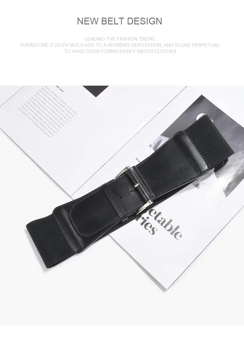 Women's Brown Leather Belt with Buckle β feature 24