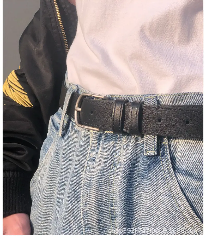 Men's Korean Style Belt with Gold Embroidery β feature 8