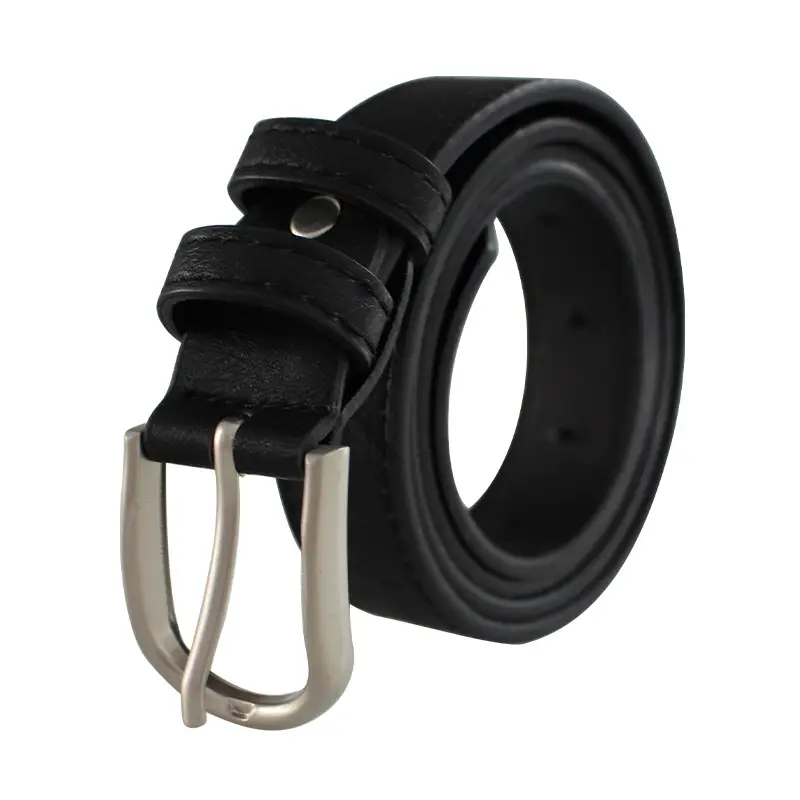 Men's Korean Style Belt with Gold Embroidery